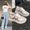 Zapatos de mujer de moda coreana para primavera y otoño de 2025, nuevos, tipo muffin, con plataforma gruesa, punta redonda, casual, blancos, para mujer, venta al por mayor