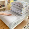 Juego de ropa de cama de tres piezas para dormitorio estudiantil, 100% algodón Clase A, estilo sábana bajera, sábana 100% algodón 90x190 para litera y funda de edredón