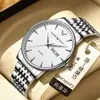 Nuevo Reloj de Hombre Ultra Delgado de Moda Resistente al Agua Correa de Acero Inoxidable Reloj de Negocios Doble Calendario Reloj de Cuarzo Venta al por Mayor Transfronteriza