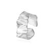 Anillo abierto de Plata de Ley 925 textura metálica avanzada industria pesada textura irregular de pliegues Anillo transfronterizo de Amazon