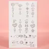 Adesivos de Tatuagem Impermeáveis Biológicos Estilo Marinho Transfronteiriços, Elementos Marinhos Fofos, Impermeáveis e Duradouros, Adequados para Pescoço, Frescos e de Nicho