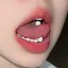 Unhas Acrílicas para Língua Efeito Olho de Gato Unhas para Língua Cor de Doce Unhas para Língua Cor Pura Unhas para Língua Sexy de Nicho Venda Direta da Fábrica Lote Misto