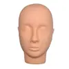 Cabeça de Treino de Maquiagem Pintada, Cabeça de Treino para Gloss Labial, Implantação de Sobrancelha, Cabeça de Maquiagem com Pontos de Acupuntura para Massagem, Cabeça Lisa sem Maquiagem