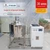 Tanque de resfriamento de aço inoxidável Chaleira de mistura selada vertical com máquina de refrigeração Máquina de refrigeração de leite Refrigeração de leite condensado Tanque de mistura