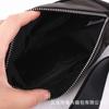 Brindes Promocionais Bolsa de Cintura Americana de Nylon Bordada Casual Moderna Publicitária Fabricante de Bolsa de Peito Personalizada Bolsa de Cintura Preta