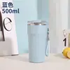 Nueva Taza de Café de Aspecto Elegante con Popote, Termo de Acero Inoxidable Casual para Hombres y Mujeres, Taza Portátil de Moda de Gran Capacidad