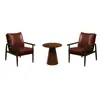 Conjunto de mesa e cadeira casual, uma mesa e duas cadeiras, conjunto de três peças para varanda, apartamento pequeno, poltrona individual, quarto de hotel e pousada