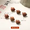 Productos semiacabados tallados en madera maciza natural, cadenas para teléfonos móviles, collares, accesorios para joyería DIY, artesanías culturales creativas, cuentas espaciadoras y artículos decorativos