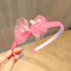 Diadema Infantil Transfronteriza Diadema de Princesa con Lazo Perlas Accesorios para el Cabello Diadema Coreana para Bebé