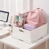 Prateleira de armazenamento sob a mesa para dormitório estudantil, caixa de armazenamento de livros para mesa, novo modelo para estudantes universitários do primeiro ano, caixa organizadora de livros móvel