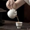 Tetera de Cerámica Ink Zhini Juego de Té Kung Fu Hogar Oficina Portátil Antiescaldaduras Juego de Té Tetera de Gama Alta Caja de Regalo