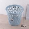 Cubo de basura hueco, cesto de papel, cubo de basura de plástico destapado para el hogar, inodoro de sala de estar, cubo de basura engrosado, venta al por mayor