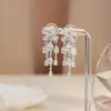 Pendientes de Borla con Lazo para Mujer, Estilo de Lujo Ligero y de Alta Gama, Pendientes Pequeños, Regalo para Novia, Nuevo Modelo 2026