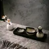 Recipiente para aceite esencial cuenco para aceite esencial plato para aceite esencial bandeja de cerámica herramienta de masaje para spa botella de aroma salón de belleza