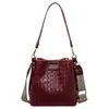Bolso de mano de moda para mujer, nuevo modelo 2026 para ir al trabajo, bolso tipo cubo tejido simple, bolso de hombro y bandolera