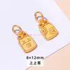 Jingde Joyería Aleación Antigua Colgante Pequeño Goteo de Aceite Fortuna Paz Colgante Colección Alta Retención de Color Accesorios DIY Venta al por Mayor