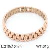 Popular cadena de correa de acero inoxidable joyería personalidad multi-tamaño cadena de reloj pulsera de moda cadena de reloj para hombres y mujeres