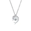 Collar de Amor de Delfín para Mujer 2024 Nuevo Colgante de Ballena Corazón Palpitante Regalo de Tanabata Día de San Valentín para Novia