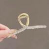 Horquilla de metal con diamantes de imitación de Corea del Sur para mujer, pinza grande para el pelo, pinza para la parte superior, pinza de tiburón, tocado, venta al por mayor