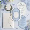 Invitaciones de boda de lujo al por mayor, personalizables con logo y color, adecuadas para proveedores de la industria nupcial