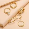 Nueva Tendencia de Moda Ins Europea y Americana Celebridad de Internet Geométrico Simple Retro Frío Distintivo Anillo de Traje de Diamante
