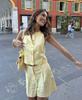 Aliexpress Venta al por mayor de ropa europea y americana transfronteriza de moda Za Nueva primavera temprana Elegante conjunto de chaleco sin mangas y shorts