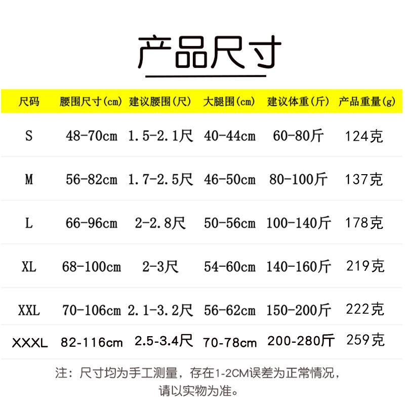 尺码表6-29