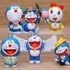 Enfeites de Bolo Gato Jingle Doraemon Boneco Balança a Cabeça Enfeites Sininho Decoração de Confeitaria Bolo de Aniversário Vestir