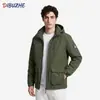 Chaqueta de Trabajo para Hombres Mayores, Chaqueta Impermeable con Forro Polar, Chaqueta para Hombre con Estampado de Logo, Chaqueta para Exteriores de Hombre, Abrigo para Hombre