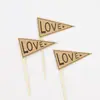 Tarjeta de Pastel Pequeño Fresco Mori Amor Papel Kraft Pastel Feliz Decoración de Pastel Tarjeta Insertable Suministros para Hornear