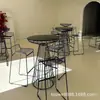 Silla de Barra de Cóctel Minimalista Moderna, Silla Alta de Comedor para Barra Minimalista Moderna, Silla de Comedor Dorada de Hierro para Cafetería