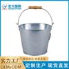 Venta al por mayor de fábrica cubitera galvanizada cubitera plateada antigua estilo tradicional americano contenedor para enfriar bebidas cerveza antioxidante