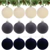 Bolas de Veludo de Alta Qualidade para Decoração de Natal, Conjunto Grande de Bolas de Natal de Veludo, Bolas de Veludo à Prova de Quebra para Pendurar na Árvore de Natal