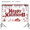 Nova Festa Temática de Halloween da Amazon com Tema de Mão Sangrenta Utensílios de Mesa Toalha de Mesa Descartável Prato de Papel Guardanapo de Papel Bandeirola de Puxar Copo de Papel