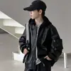 Roupas infantis, coleção de outono para meninos, jaqueta de couro, novo estilo 2026, coleção primavera/outono, para crianças mais velhas, jaqueta de outono estilosa e legal para meninos