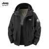 Jaqueta de Trabalho de Algodão Jeep Spirit para Homens Roupas de Algodão com Forro de Lã Composta Proteção contra Frio Roupas Quentes de Algodão