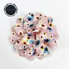 Nuevas Flores Pequeñas Florales de Gasa Hechas a Mano de 8 cm, Accesorios para Adornos de Cabello, Flores de Rosa de Tela Tridimensionales para Ropa DIY