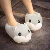 Pantuflas de felpa de animales de dibujos animados acolchadas de invierno para cabello transfronterizo, bolsa cálida para el hogar, dormitorio, zapatos de algodón para piso