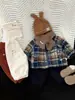 Pantalones de Bebé con Forro de Polar para Invierno Estilo Coreano Nuevos Sueltos Gruesos de Pana Versátiles para Niños Pequeños Pantalones de Chándal Calientes