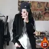 Atacado do Fabricante Jaqueta de Três Listras Primavera/Verão 2026 para Mulheres, Jaqueta Fina Estilo Coreano, Jaqueta de Baseball para Estudantes, Estilo Bf Tendência de Manga Longa