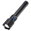 Lanterna Zoom com Luz Forte, Recarregável, Ultra-Brilhante, de Longo Alcance, para Uso Externo e Doméstico, Patrulha, Bateria de Longa Duração, Célula Dupla 26650