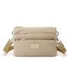 Bolso Cruzado de Zorro Colorido Bolso de Hombro Multicapa de Gran Capacidad para Mujer Estilo Japonés Simple Combinable Bolsa Repelente al Agua