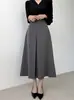 Los tamaños se han actualizado. Conjunto de top chic coreano estilo francés con cuello en V y cintas + falda plisada de cintura alta para mujer
