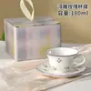 Juego de Taza y Platillo de Café con Rosa en Relieve, Taza Pequeña de Cerámica Fresca, Taza para el Té de la Tarde, Corazón Femenino, Exquisito Juego de Taza y Platillo de Cerámica