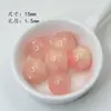 Cuentas de Piedra Ojo de Gato Imitación Color Degradado Redondas para Bolígrafo Cadena de Teléfono Pulsera Cadena de Bolso Accesorios de Joyería