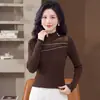 Estilo Novo Transfronteiriço 2026 Manga Longa Gola Lapela Gola Redonda Simples Roupa de Mãe Suéter de Tricô Pulôver Versátil