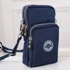 Bolsa Cruzada de Mano Directa de Fábrica al por Mayor Bolsa para Teléfono Móvil de Pantalla Grande Billetera para Monedas Bolso Colgante para Cuello/Muñeca Running Vertical Mini
