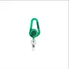 Mais vendido da Amazon vem com função de mosquetão retrátil fácil de puxar chaveiro fácil de puxar fivela retrátil fivela de peito