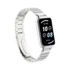 Adequado para Pulseira Honor Band 9, Conector de Metal de Liberação Rápida Honor Band 9, Pulseira de Aço Inoxidável com Elo de Bambu Sólido de Grão Único