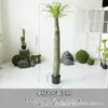 Árvore Africana Artificial Overlord em Vaso Plantas Tropicais Desérticas Verdes Plantas Falsas Ornamentos Decorativos Macios para Vitrine